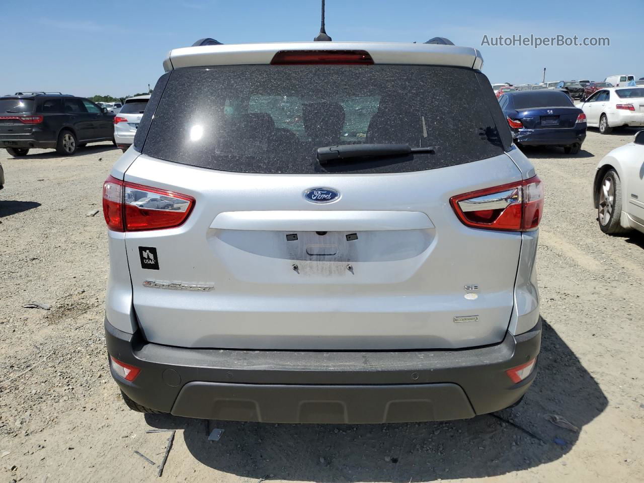 2019 Ford Ecosport Se Silver vin: MAJ3S2GE7KC309539