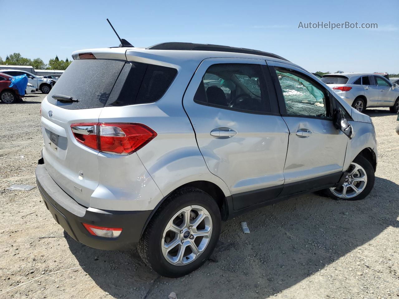 2019 Ford Ecosport Se Silver vin: MAJ3S2GE7KC309539