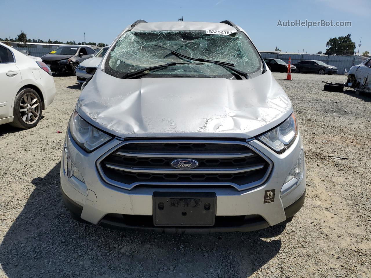 2019 Ford Ecosport Se Silver vin: MAJ3S2GE7KC309539