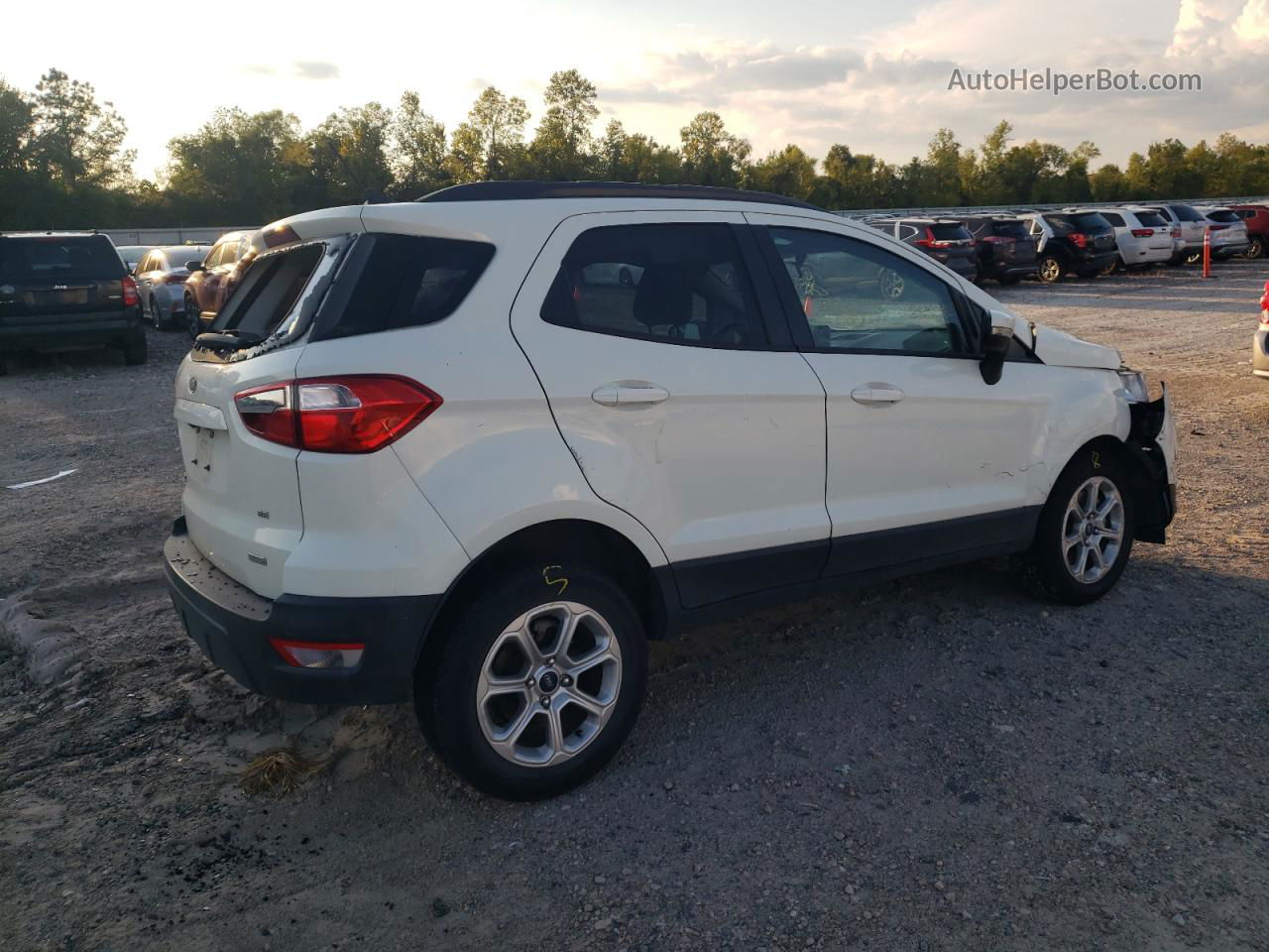 2020 Ford Ecosport Se White vin: MAJ3S2GE7LC359391