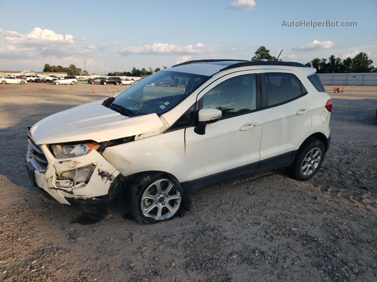 2020 Ford Ecosport Se White vin: MAJ3S2GE7LC359391