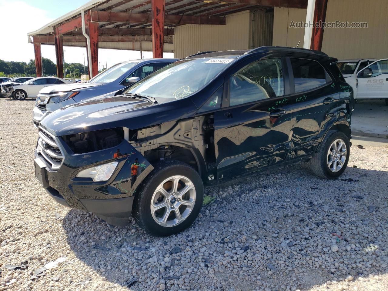 2019 Ford Ecosport Se Black vin: MAJ3S2GE8KC258505