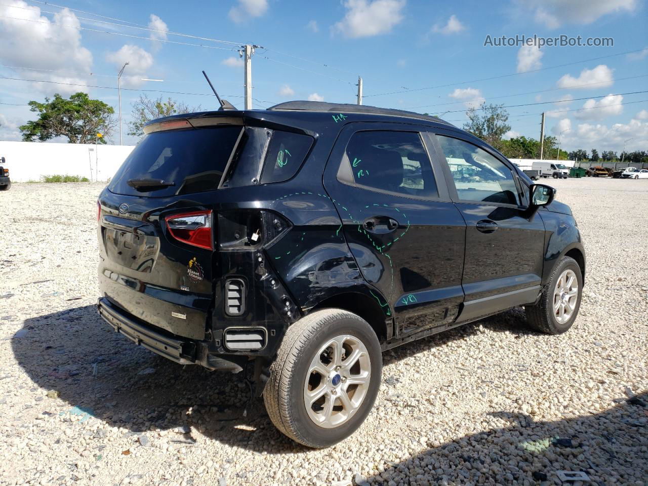 2019 Ford Ecosport Se Черный vin: MAJ3S2GE8KC258505