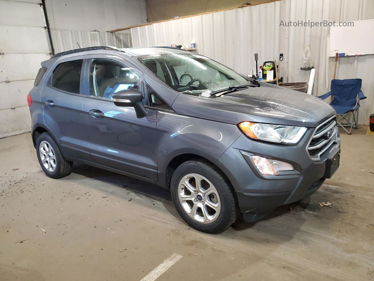 2019 Ford Ecosport Se Gray vin: MAJ3S2GE8KC260089