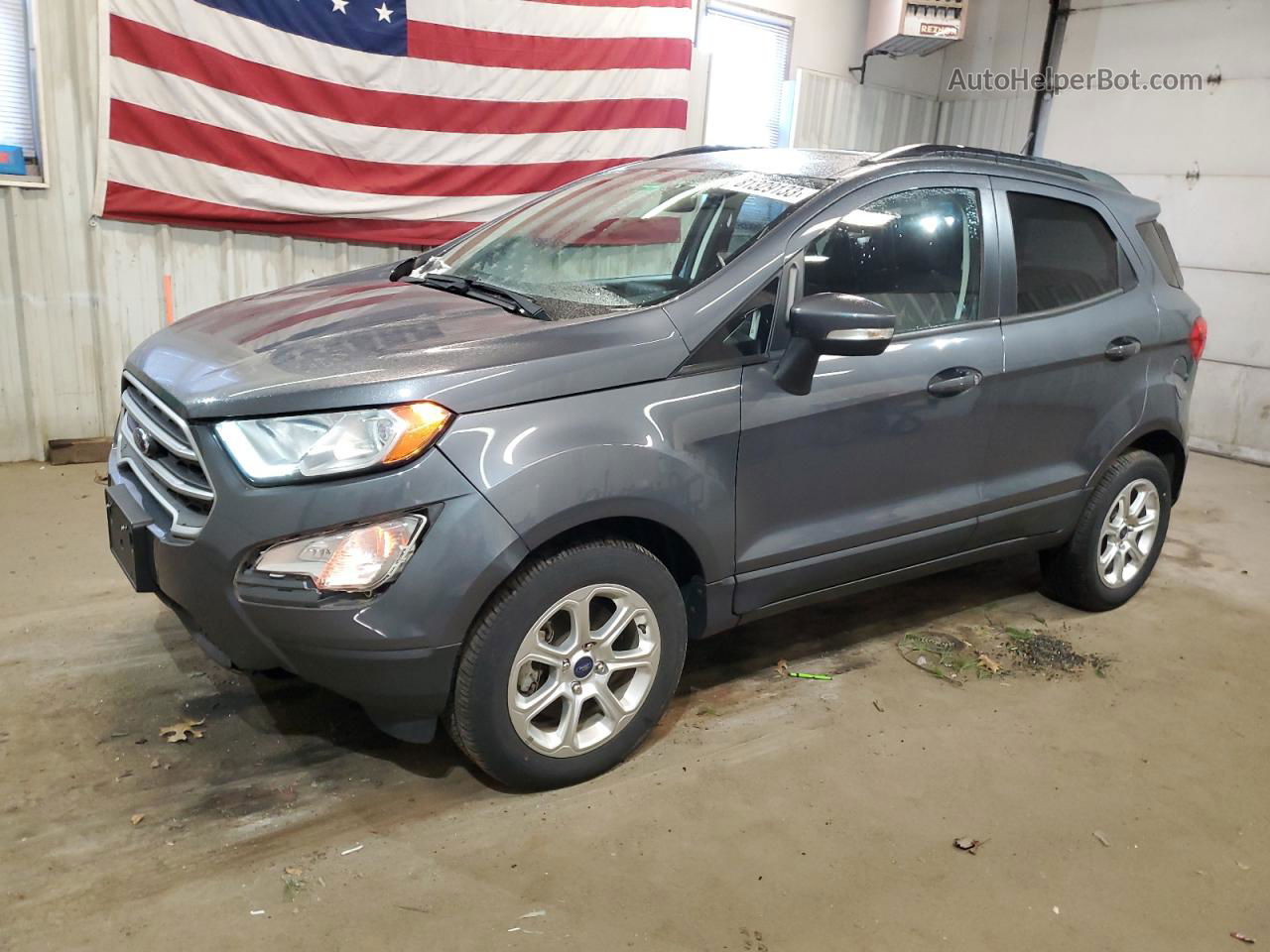 2019 Ford Ecosport Se Gray vin: MAJ3S2GE8KC260089