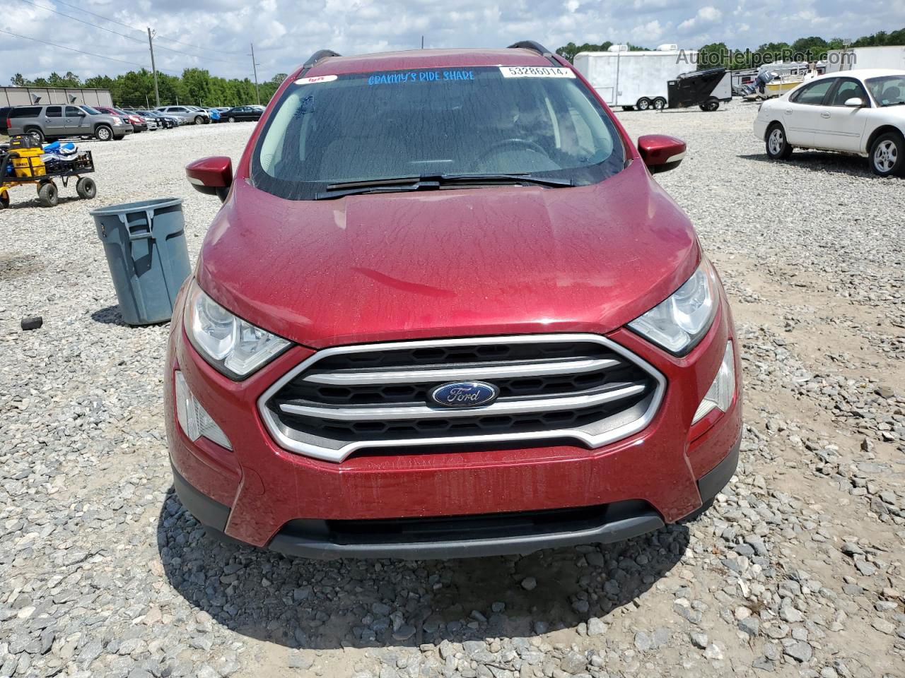 2019 Ford Ecosport Se Burgundy vin: MAJ3S2GE8KC269858