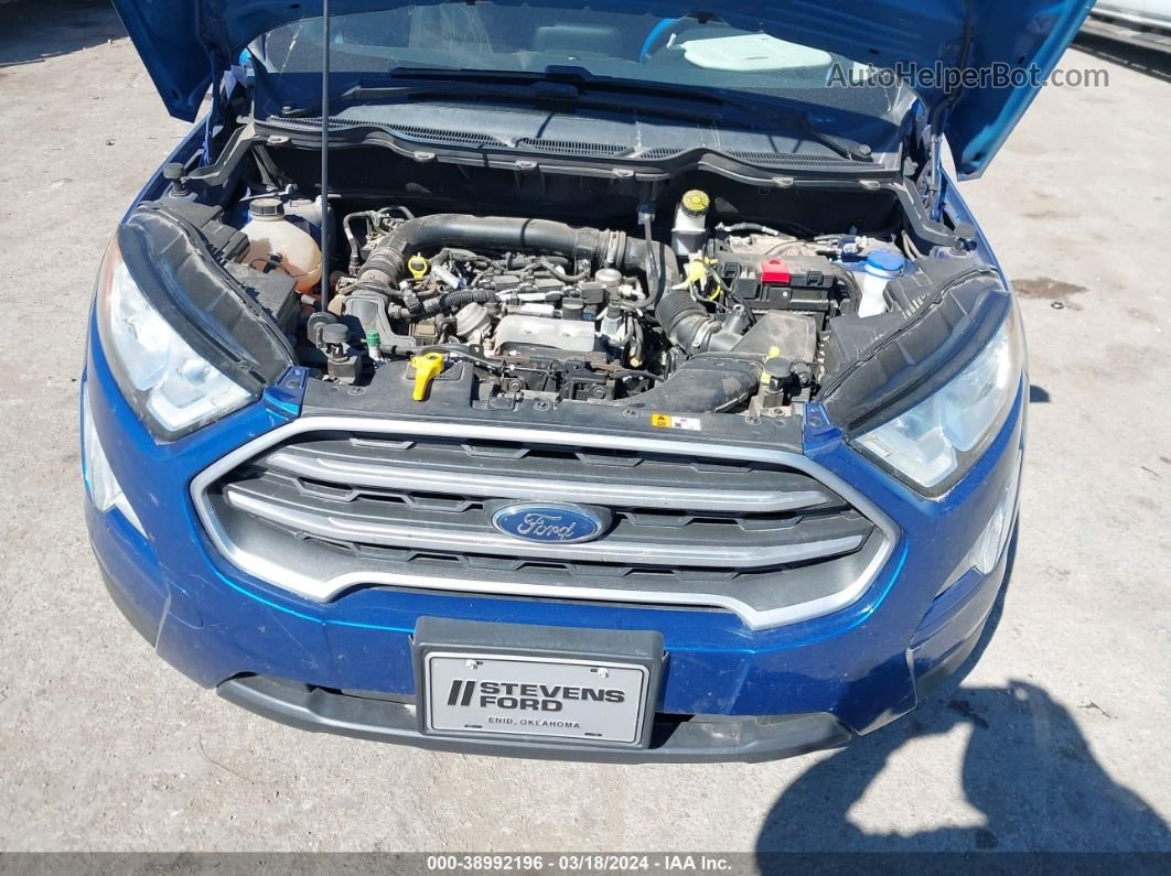 2019 Ford Ecosport Se Blue vin: MAJ3S2GE8KC279872