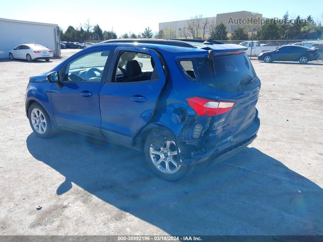 2019 Ford Ecosport Se Синий vin: MAJ3S2GE8KC279872