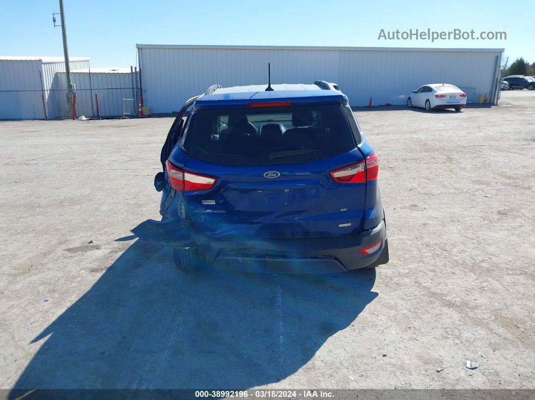 2019 Ford Ecosport Se Синий vin: MAJ3S2GE8KC279872