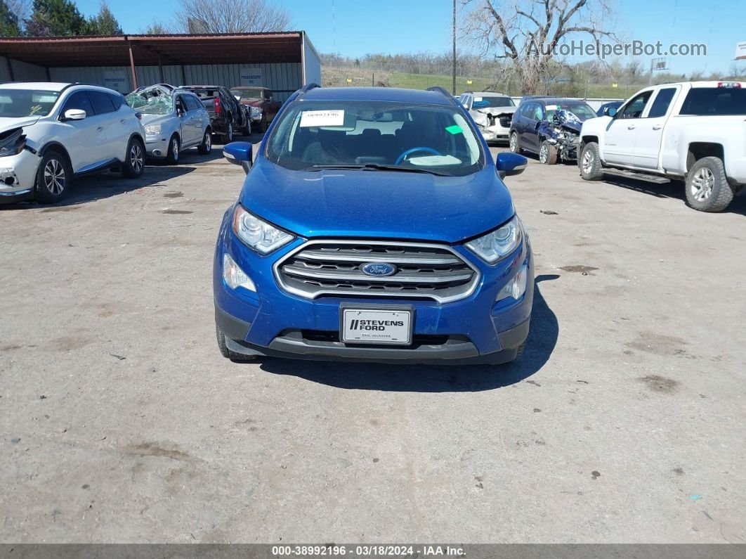 2019 Ford Ecosport Se Синий vin: MAJ3S2GE8KC279872
