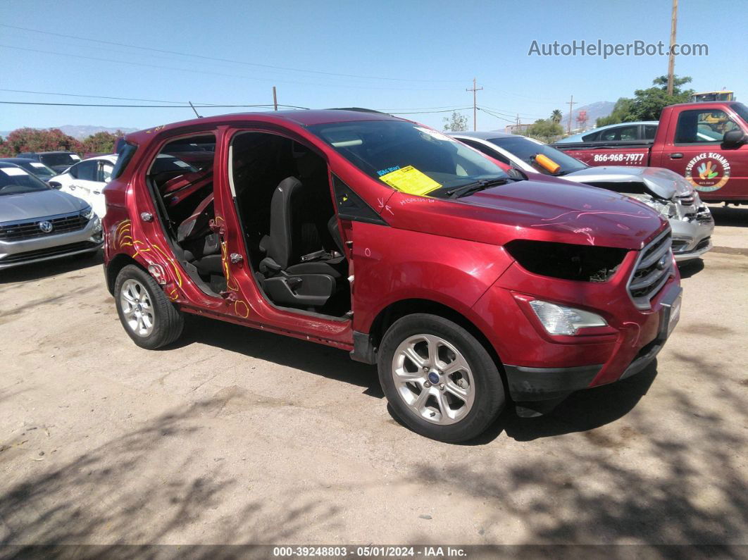 2019 Ford Ecosport Se Burgundy vin: MAJ3S2GE8KC290080