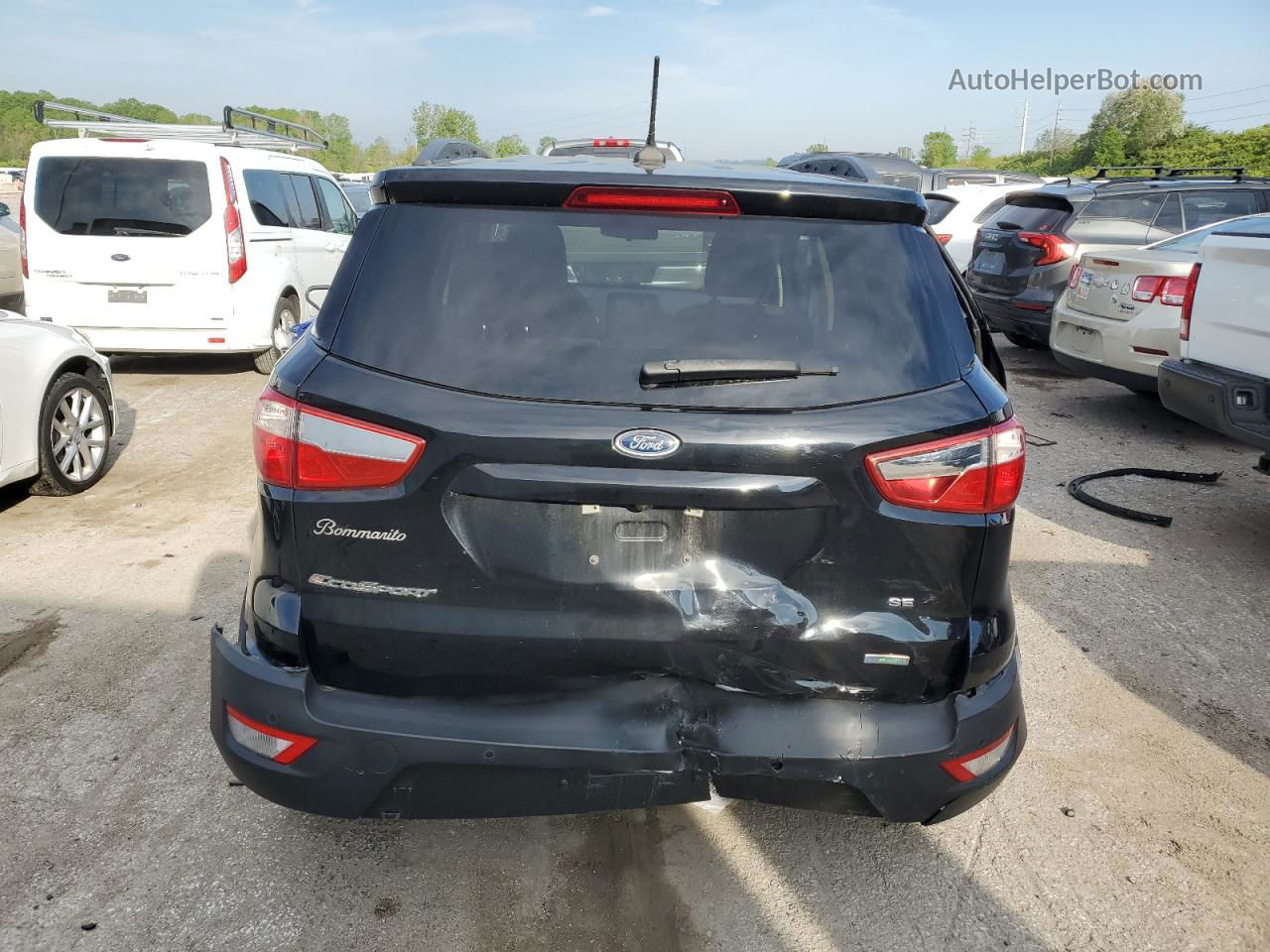 2019 Ford Ecosport Se Black vin: MAJ3S2GE8KC308187