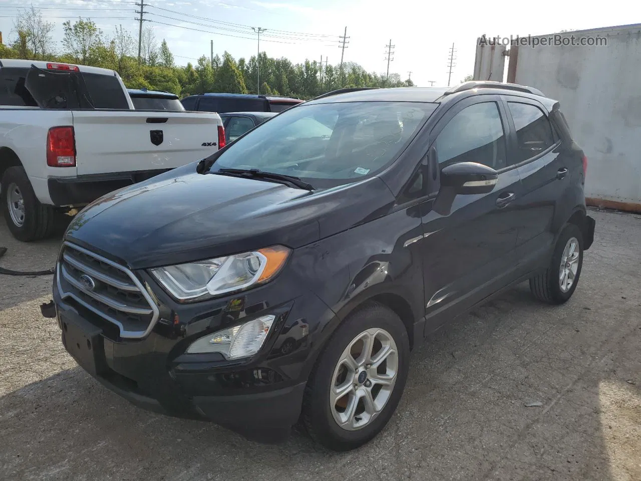 2019 Ford Ecosport Se Black vin: MAJ3S2GE8KC308187