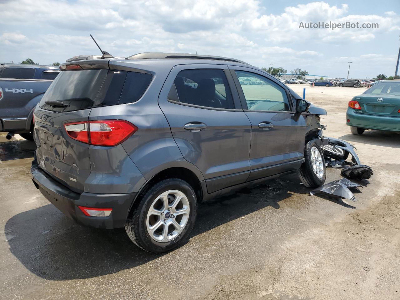 2019 Ford Ecosport Se Gray vin: MAJ3S2GE8KC308352