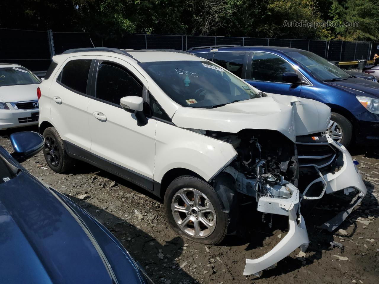 2020 Ford Ecosport Se White vin: MAJ3S2GE8LC365684