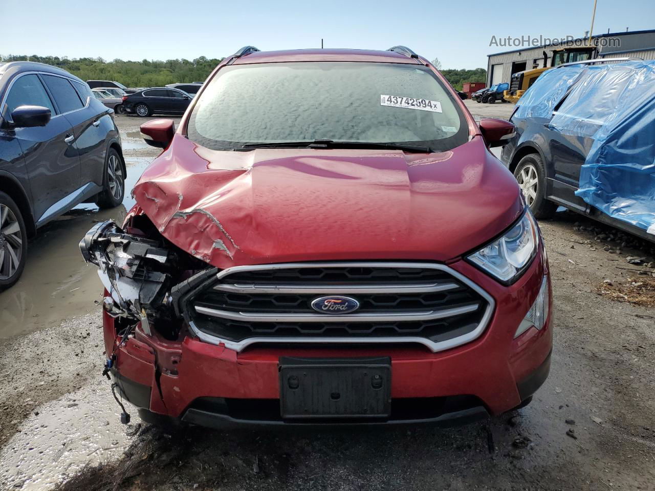 2020 Ford Ecosport Se Burgundy vin: MAJ3S2GE8LC365877