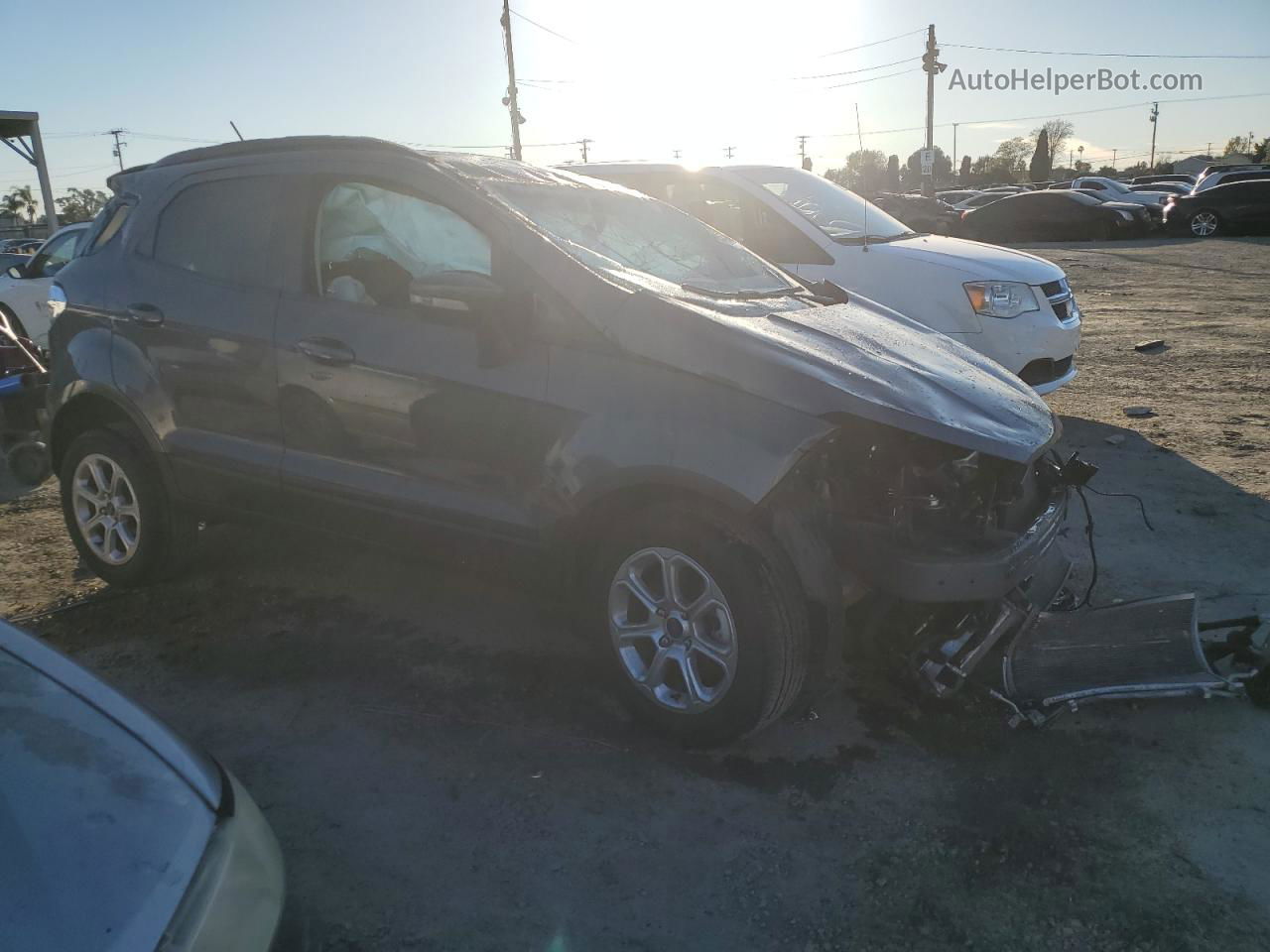 2020 Ford Ecosport Se Gray vin: MAJ3S2GE8LC370271