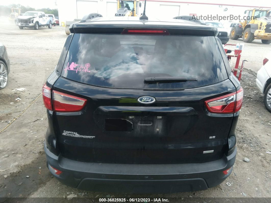 2019 Ford Ecosport Se Black vin: MAJ3S2GE9KC266368