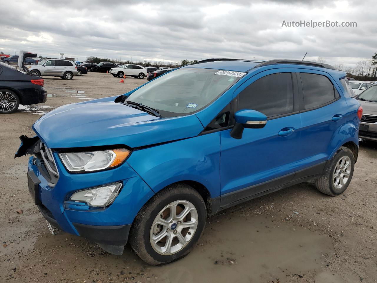 2019 Ford Ecosport Se Blue vin: MAJ3S2GE9KC278827