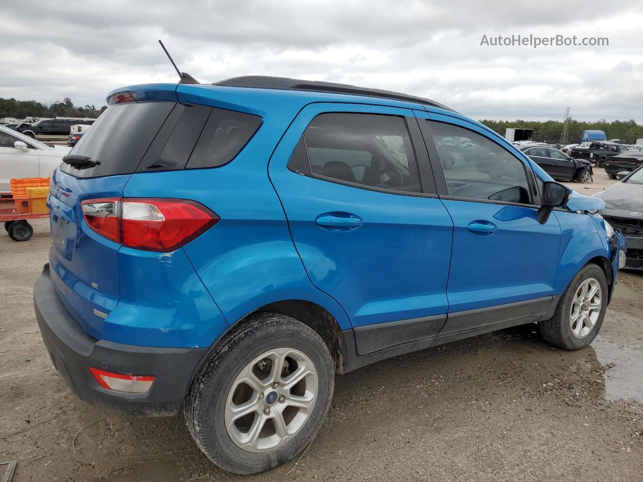 2019 Ford Ecosport Se Синий vin: MAJ3S2GE9KC278827