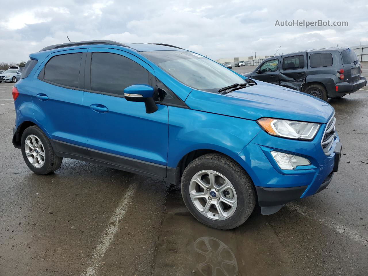 2019 Ford Ecosport Se Blue vin: MAJ3S2GE9KC279914