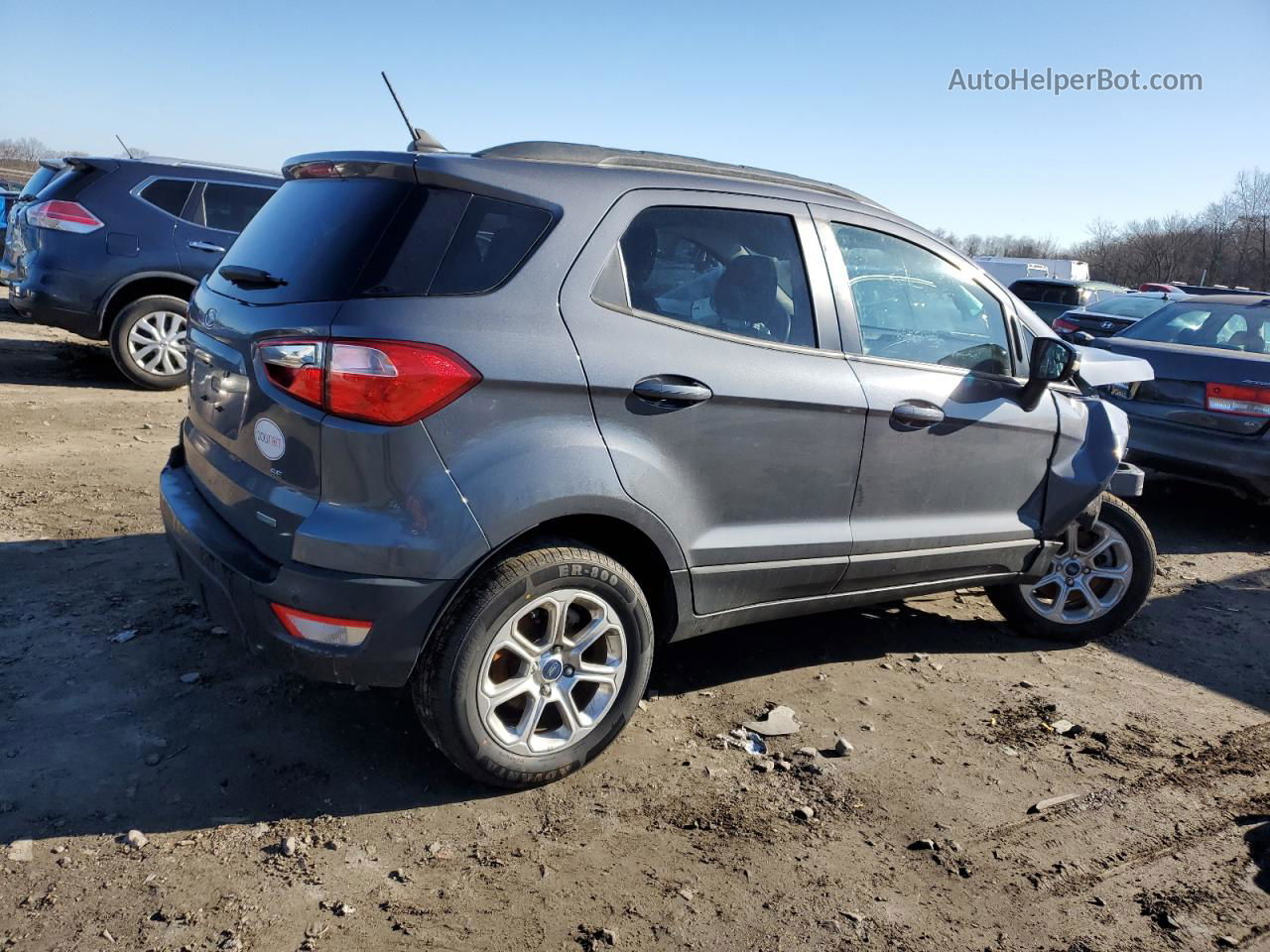 2019 Ford Ecosport Se Gray vin: MAJ3S2GE9KC285017