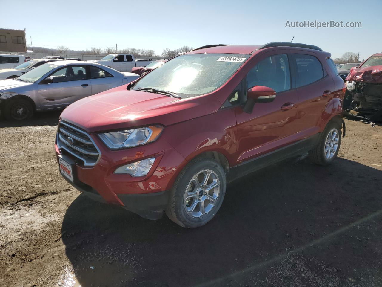 2019 Ford Ecosport Se Бордовый vin: MAJ3S2GE9KC309395