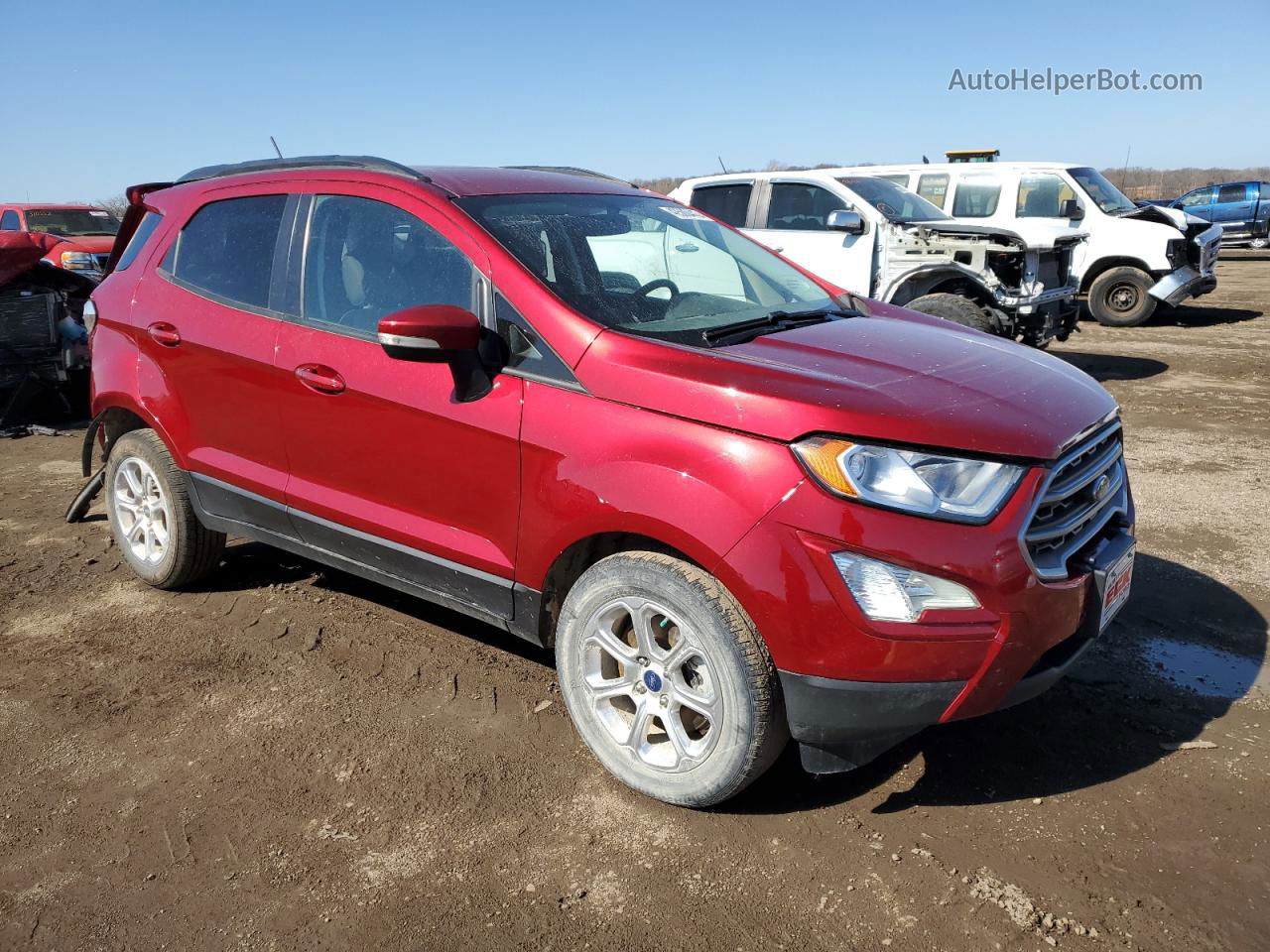 2019 Ford Ecosport Se Бордовый vin: MAJ3S2GE9KC309395