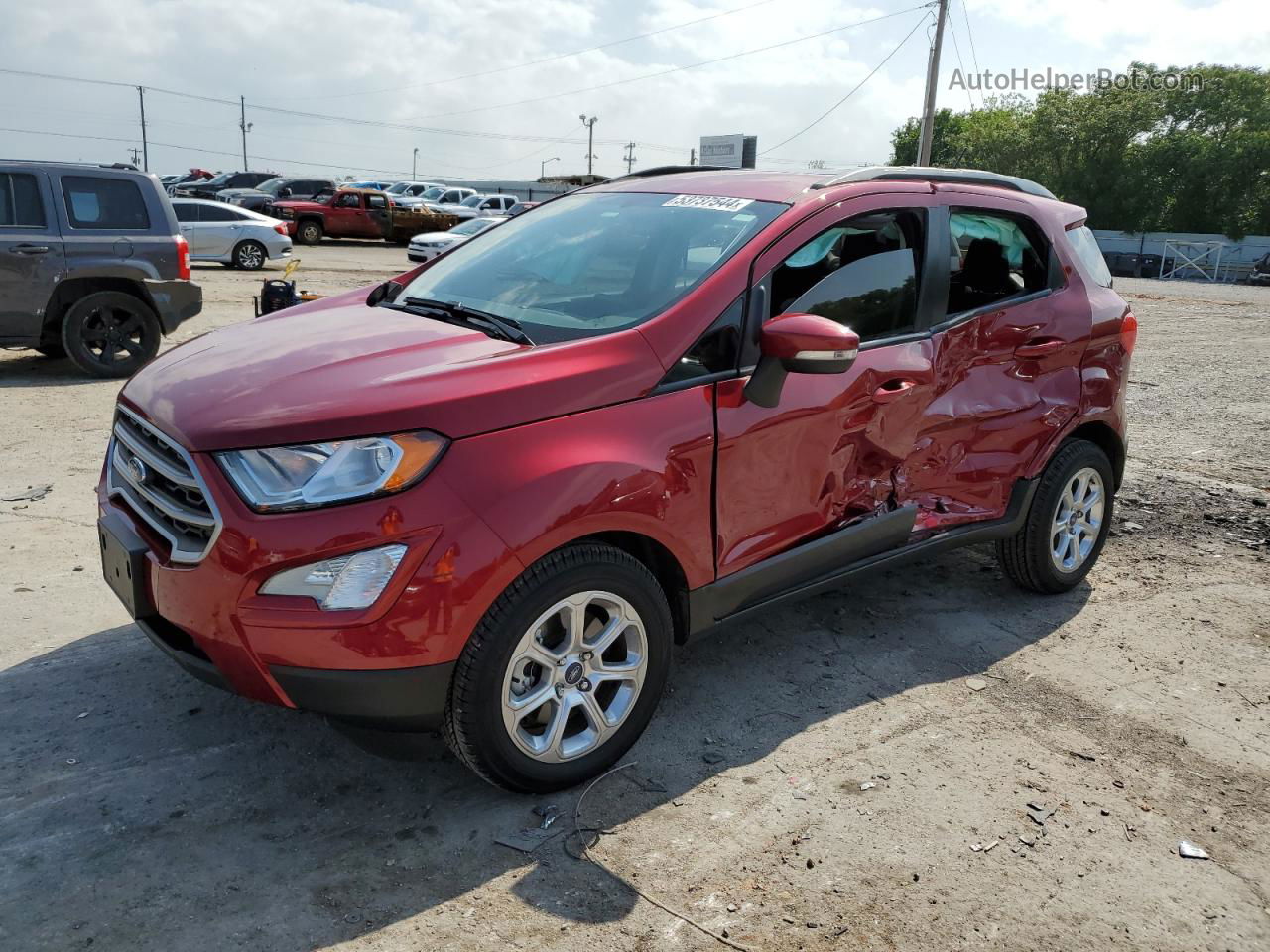 2020 Ford Ecosport Se Maroon vin: MAJ3S2GE9LC327008