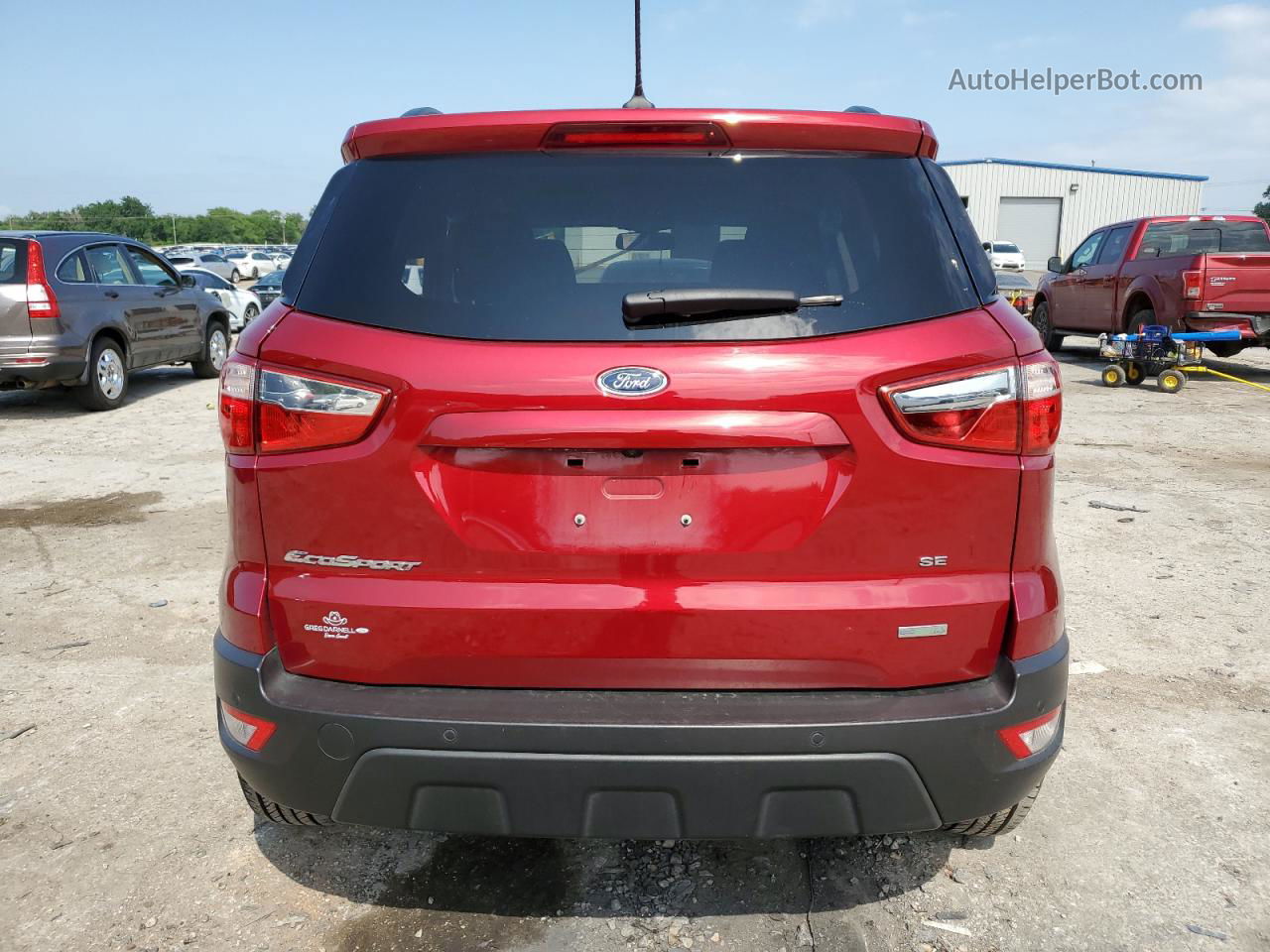 2020 Ford Ecosport Se Maroon vin: MAJ3S2GE9LC327008