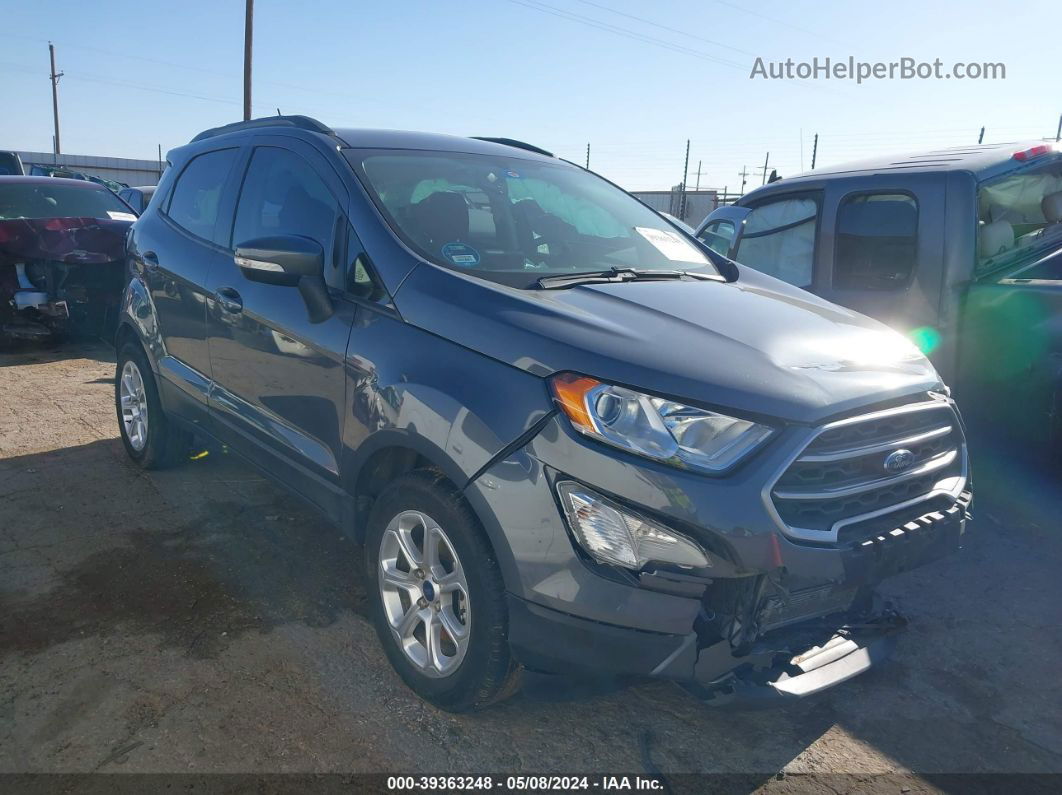 2020 Ford Ecosport Se Gray vin: MAJ3S2GE9LC331138