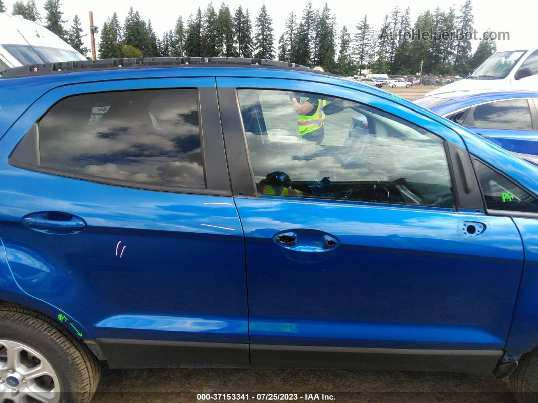 2020 Ford Ecosport Se Blue vin: MAJ3S2GE9LC335383