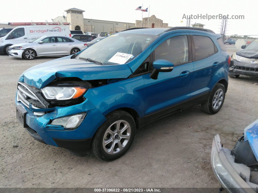 2020 Ford Ecosport Se Blue vin: MAJ3S2GE9LC353737