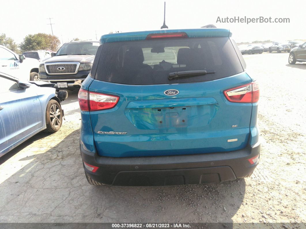 2020 Ford Ecosport Se Blue vin: MAJ3S2GE9LC353737