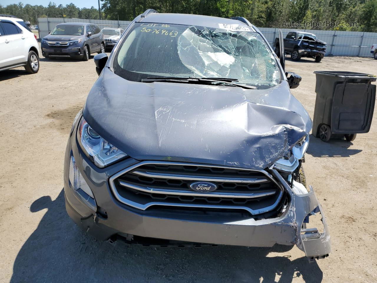 2020 Ford Ecosport Se Gray vin: MAJ3S2GE9LC356301