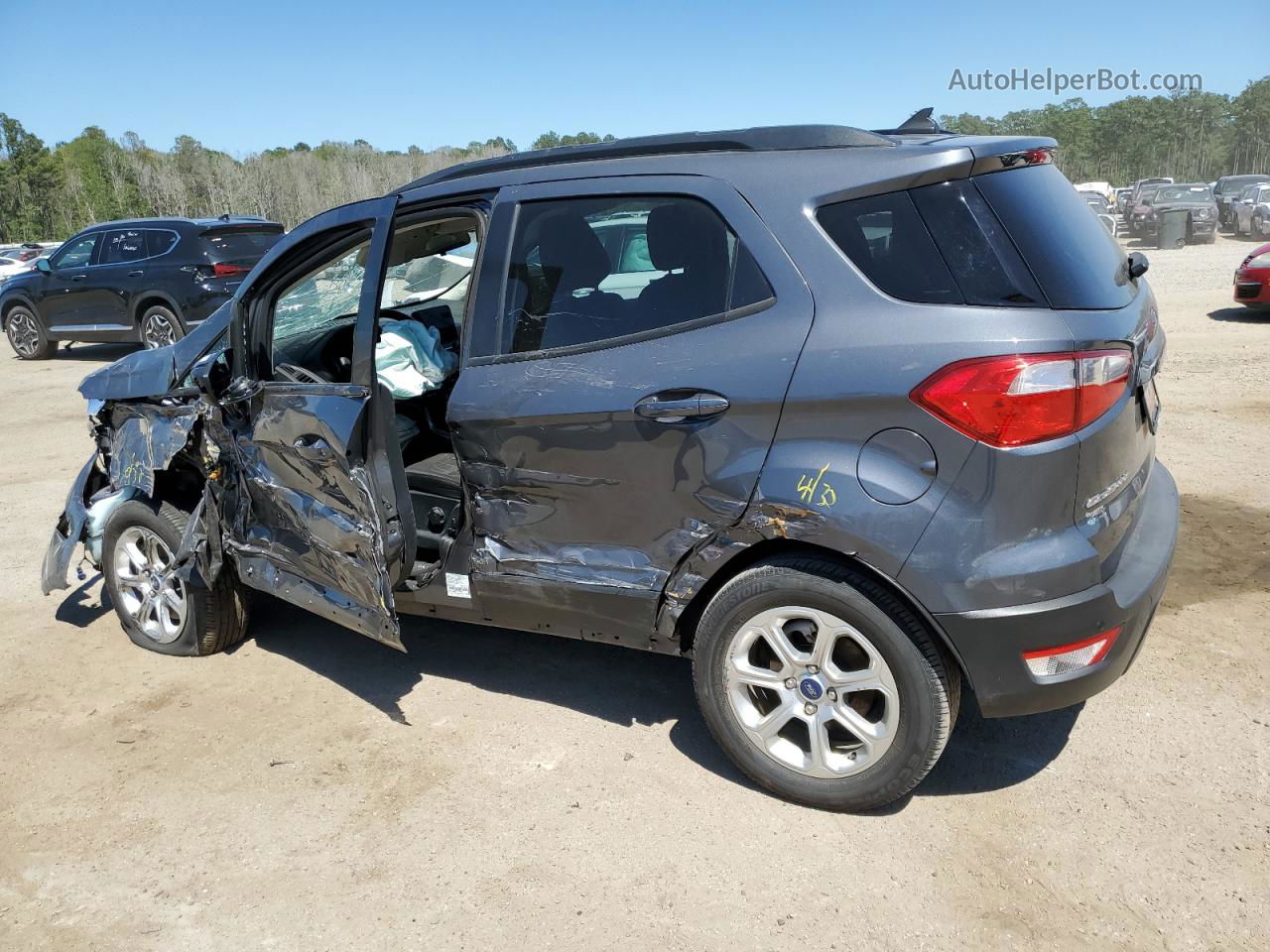 2020 Ford Ecosport Se Gray vin: MAJ3S2GE9LC356301