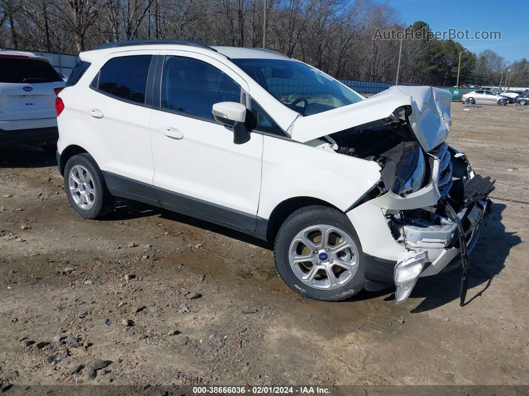 2020 Ford Ecosport Se White vin: MAJ3S2GE9LC389248