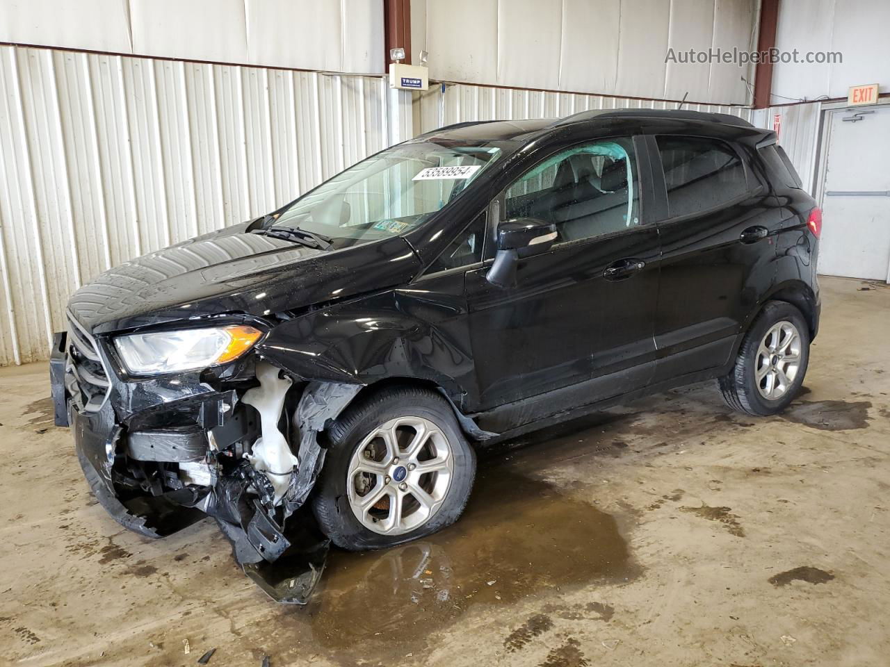 2019 Ford Ecosport Se Black vin: MAJ3S2GEXKC304366