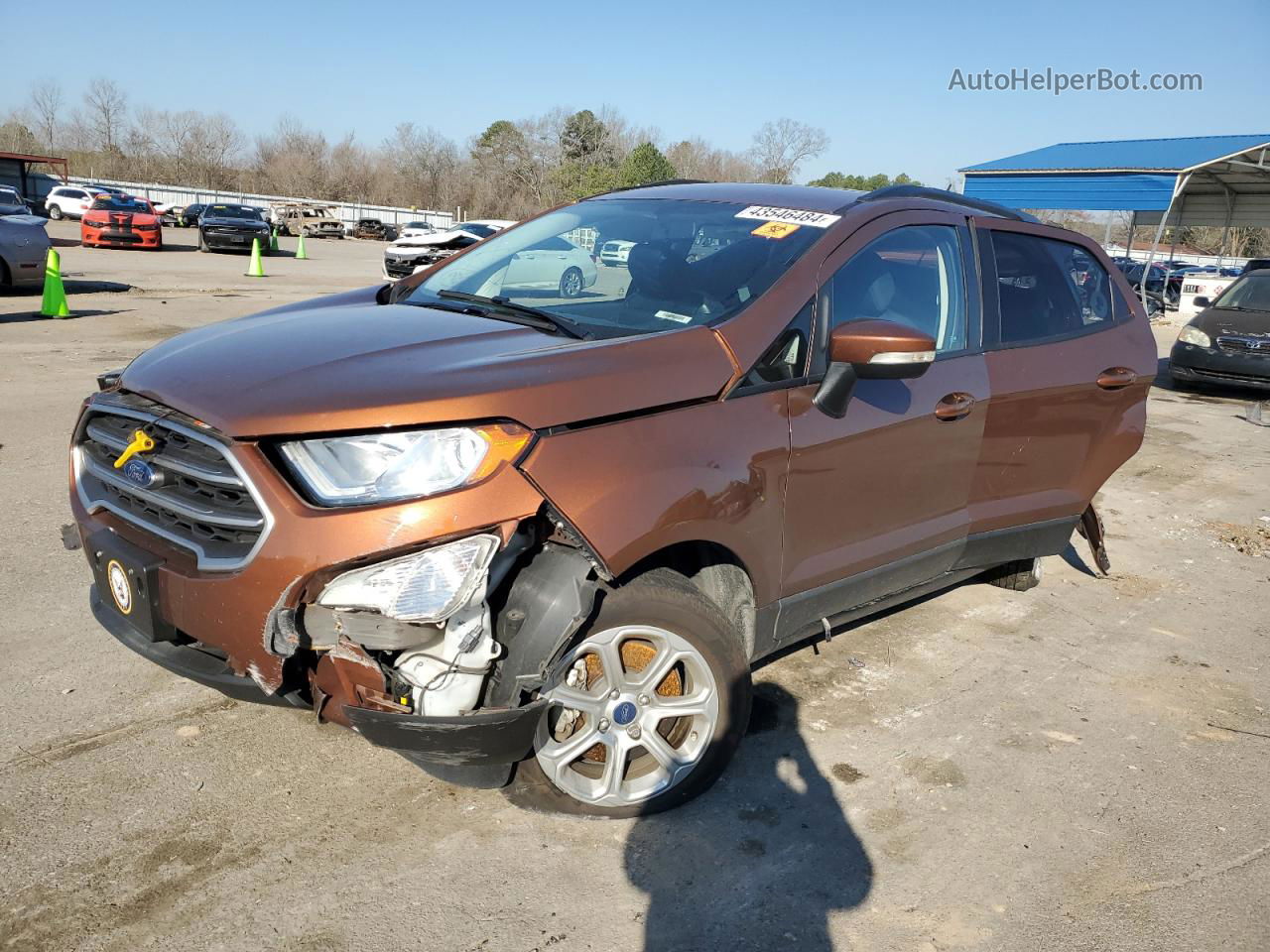 2019 Ford Ecosport Se Brown vin: MAJ3S2GEXKC251085