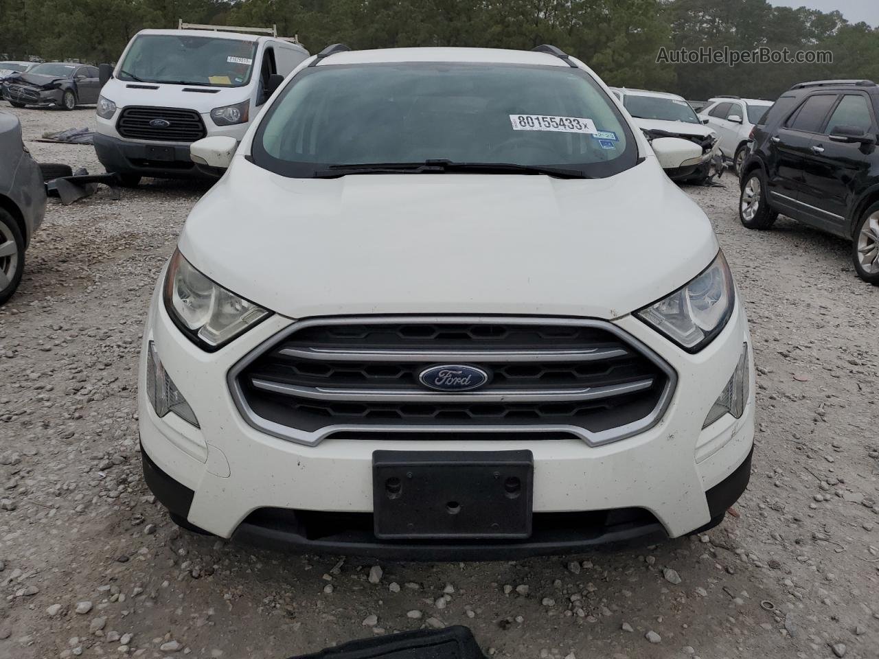 2019 Ford Ecosport Se White vin: MAJ3S2GEXKC262409