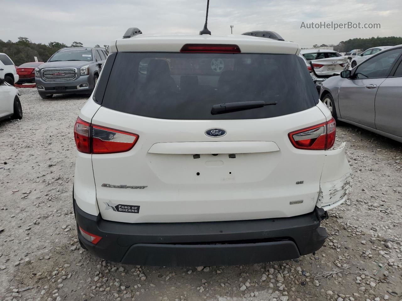 2019 Ford Ecosport Se White vin: MAJ3S2GEXKC262409