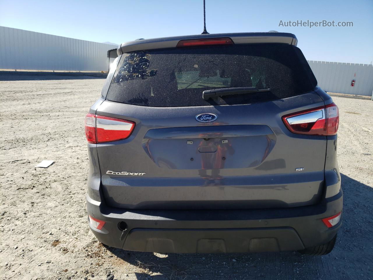 2019 Ford Ecosport Se Gray vin: MAJ3S2GEXKC273006