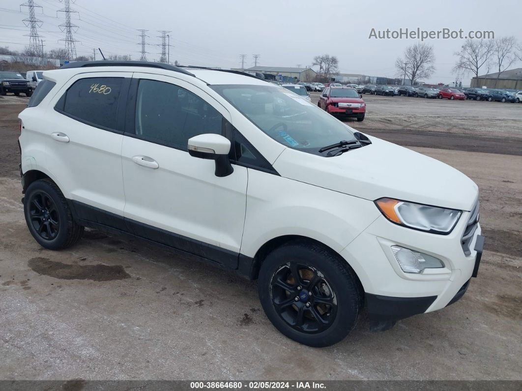 2019 Ford Ecosport Se White vin: MAJ3S2GEXKC283812