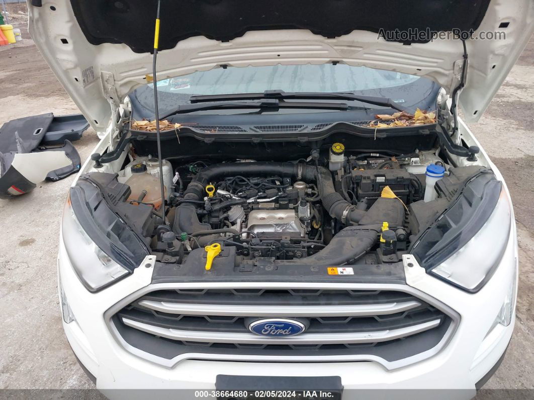 2019 Ford Ecosport Se White vin: MAJ3S2GEXKC283812