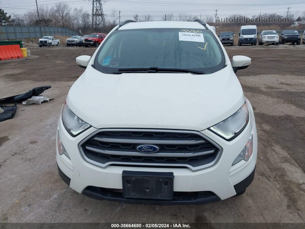 2019 Ford Ecosport Se White vin: MAJ3S2GEXKC283812