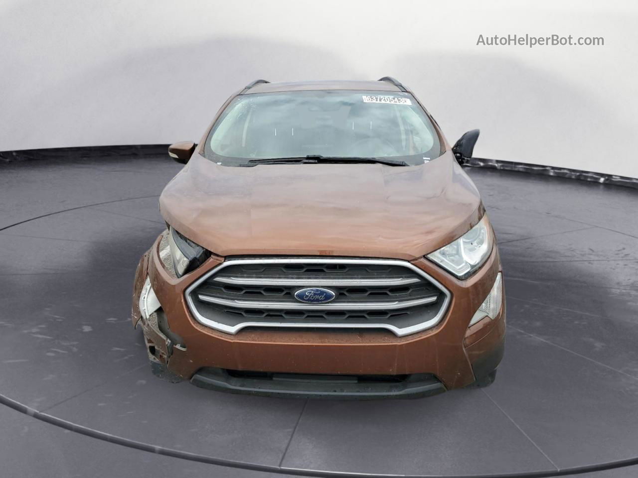 2019 Ford Ecosport Se Orange vin: MAJ3S2GEXKC287326