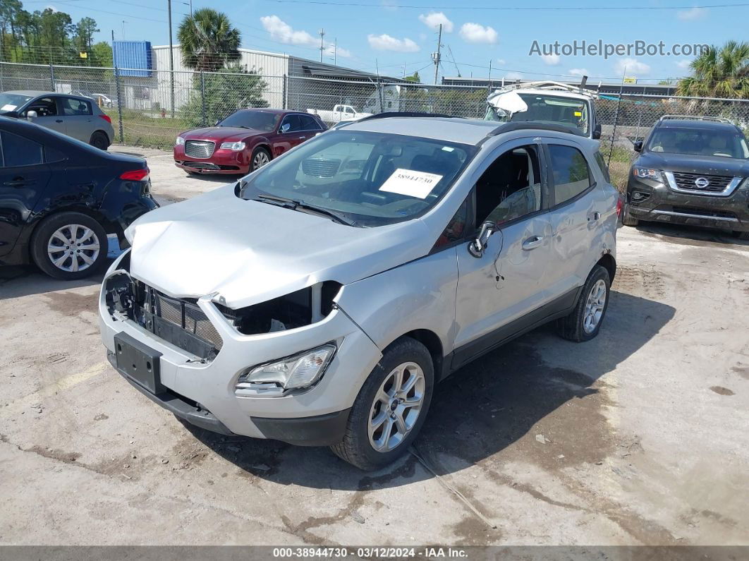 2019 Ford Ecosport Se Silver vin: MAJ3S2GEXKC291585