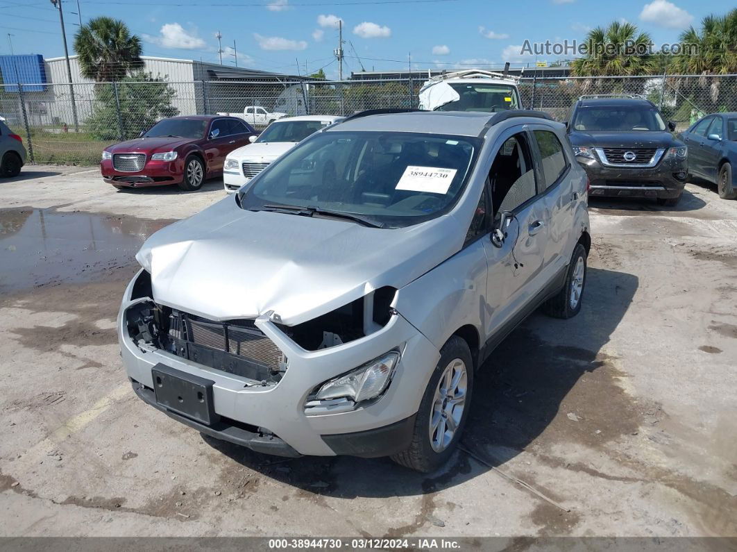 2019 Ford Ecosport Se Silver vin: MAJ3S2GEXKC291585