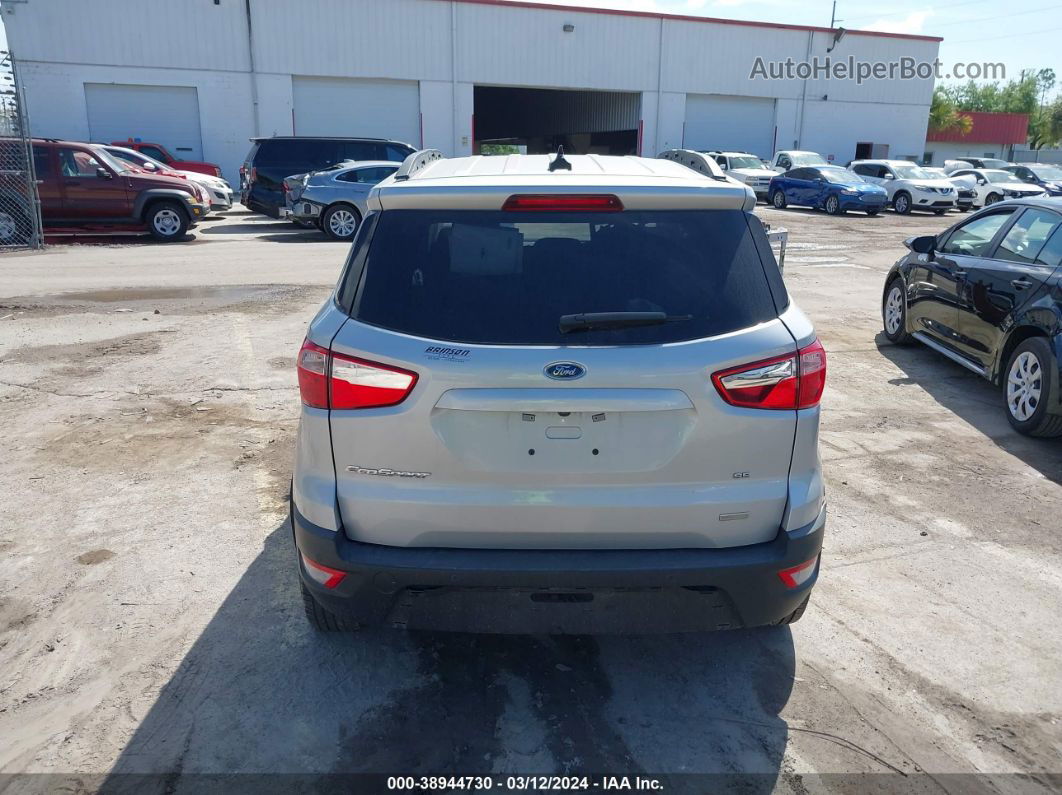 2019 Ford Ecosport Se Silver vin: MAJ3S2GEXKC291585