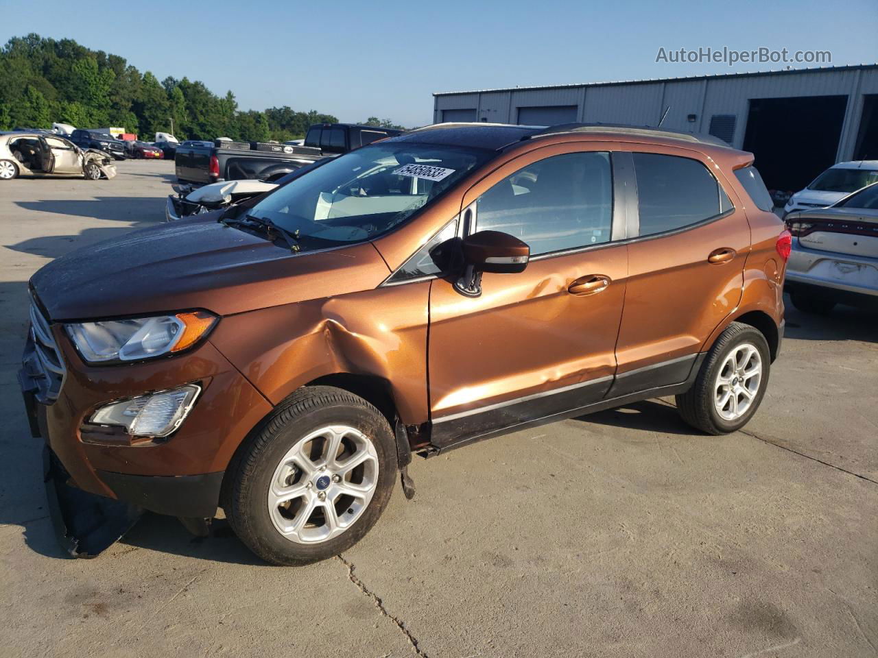 2020 Ford Ecosport Se Orange vin: MAJ3S2GEXLC318561